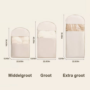 👕Ruimtebesparende hangende kledinghoes met zelfsluitende rits