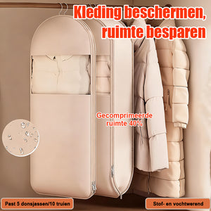 👕Ruimtebesparende hangende kledinghoes met zelfsluitende rits