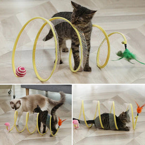Opvouwbare kattentunnel