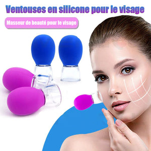 Grattoir à ventouses en silicone pour le visage