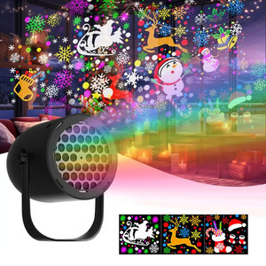 Lampe de projection LED 16 en 1 sur le thème de Noël
