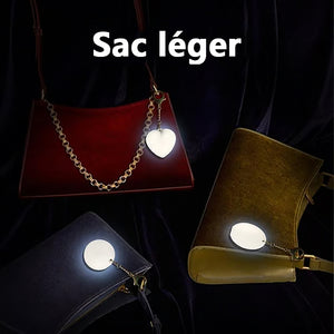 Lumière à capteur tactile en forme de cœur