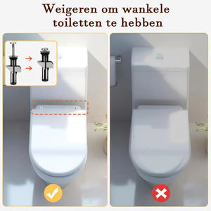 Zware bevestigingsboutset voor toiletzitting