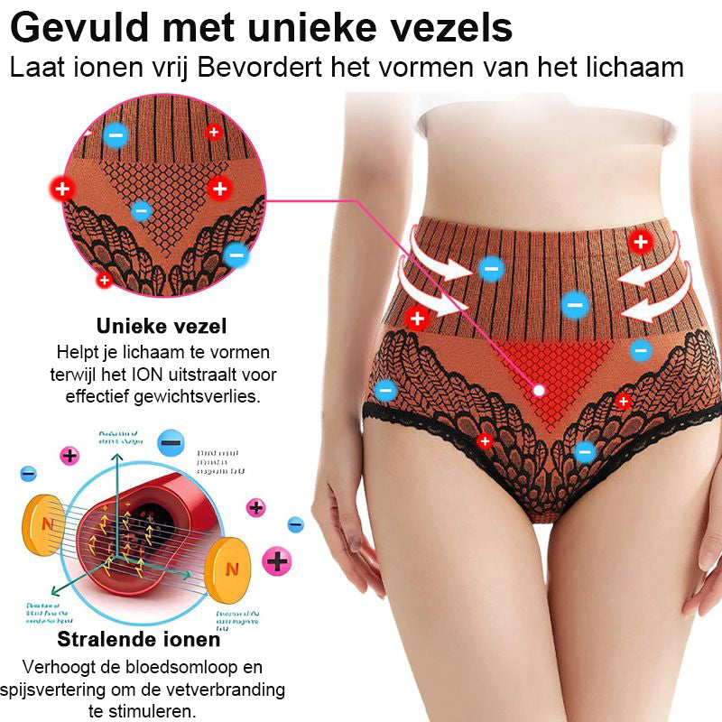 KATOENEN ONDERGOED MET HOGE TAILLE VOOR VROUWEN