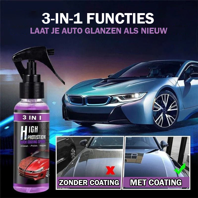 3 in 1 Hoge Bescherming Snelle Auto Coating Spray (30ml)