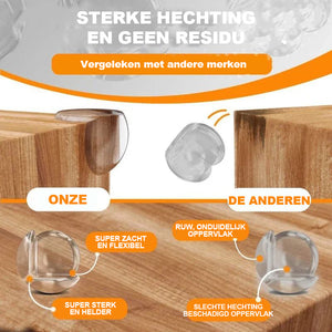 Siliconen tafelhoekbeschermers