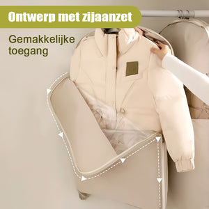 👕Ruimtebesparende hangende kledinghoes met zelfsluitende rits