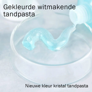 Gekleurde witmakende tandpasta
