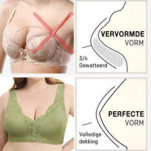 Comfortabele en praktische bh met knoopsluiting aan de voorkant