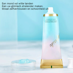 Gekleurde witmakende tandpasta