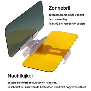 Rijvizierverlenging met anti-verblindingsbescherming voor dag en nacht