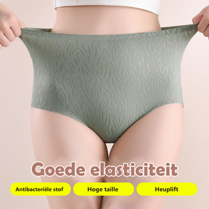 Naadloze slip met hoge taille in effen kleur