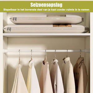 👕Ruimtebesparende hangende kledinghoes met zelfsluitende rits