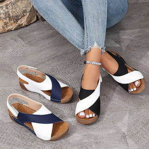 Supercomfortabele orthopedische sandalen met schuine hak voor dames