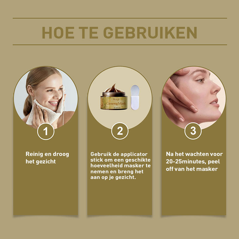 Ginseng exfoliërend masker (Koop 1, krijg 1 gratis)