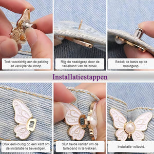 ✨Set van 4 afneembare vlinderklemmen🦋