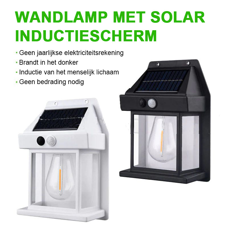 Wandlamp op zonne-energie voor buiten