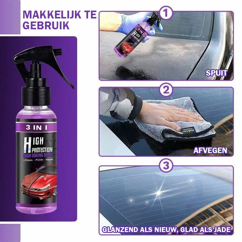 3 in 1 Hoge Bescherming Snelle Auto Coating Spray (30ml)