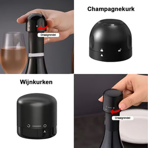 🍾Vacuümstop voor rode wijnflesdoppen