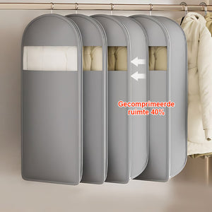 👕Ruimtebesparende hangende kledinghoes met zelfsluitende rits