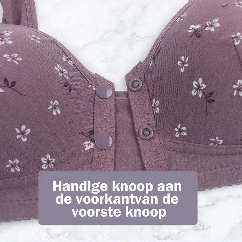 Comfortabele en praktische beha met voorknoopjes