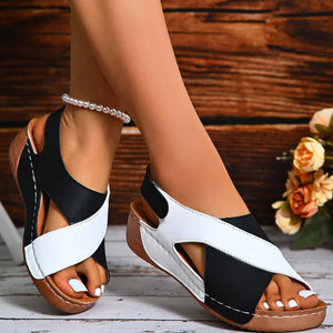 Supercomfortabele orthopedische sandalen met schuine hak voor dames