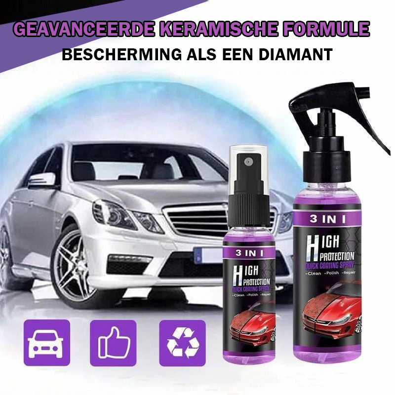 3 in 1 Hoge Bescherming Snelle Auto Coating Spray (30ml)