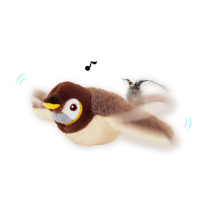 Simuleer vogelgeluiden, pluchen huisdier speelgoed, simulatie vogel met zwaaiende vleugels