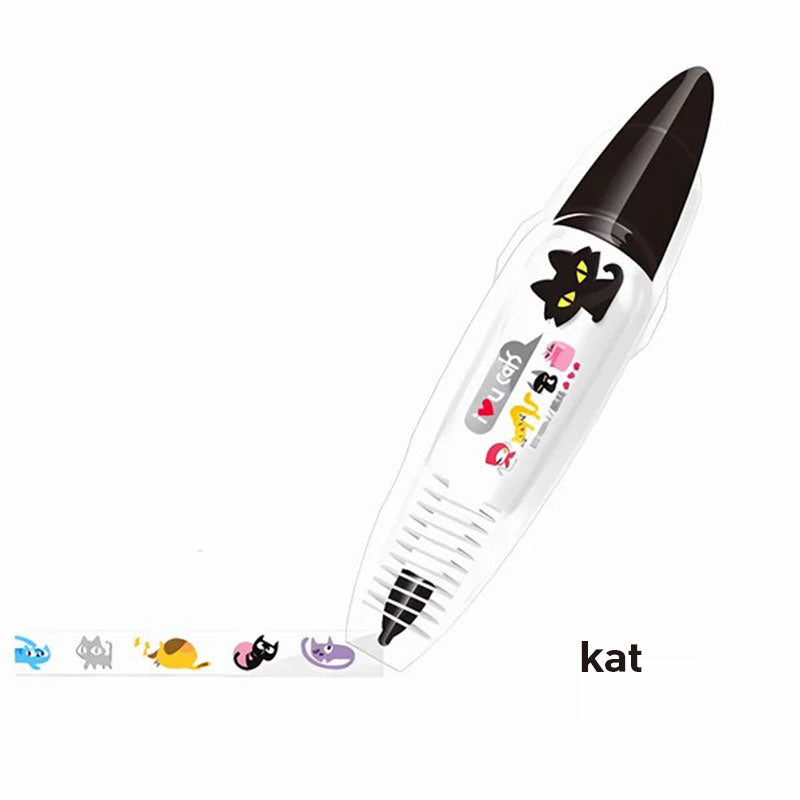 Schattige decoratieve pen van het dierentype