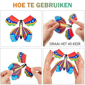 Magische vliegende vlinder (kleur wordt willekeurig verzonden)