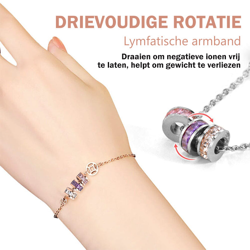 Drievoudige rotatiearmband