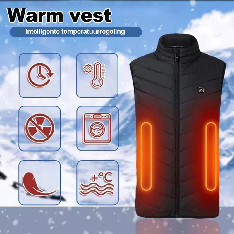 Verwarmde jas, winter warm, USB opgeladen