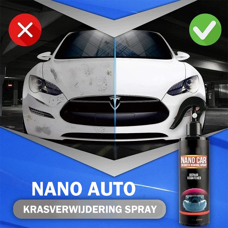 Nano-spray voor het verwijderen van krassen op auto's