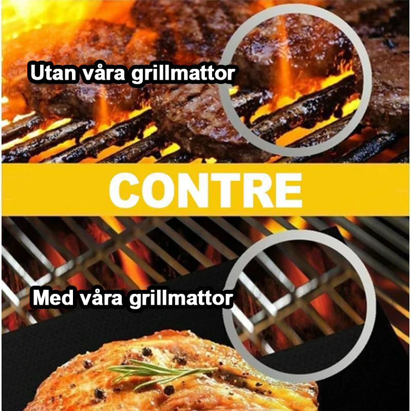 Grillmatten met antiaanbaklaag