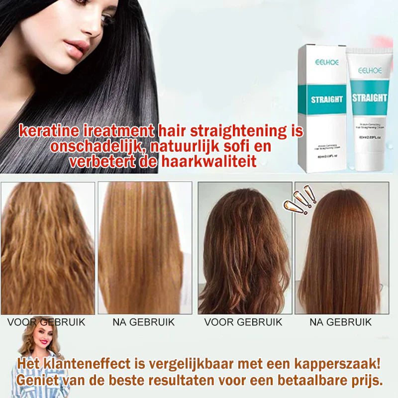 Eiwitcorrectiecrème voor steil haar