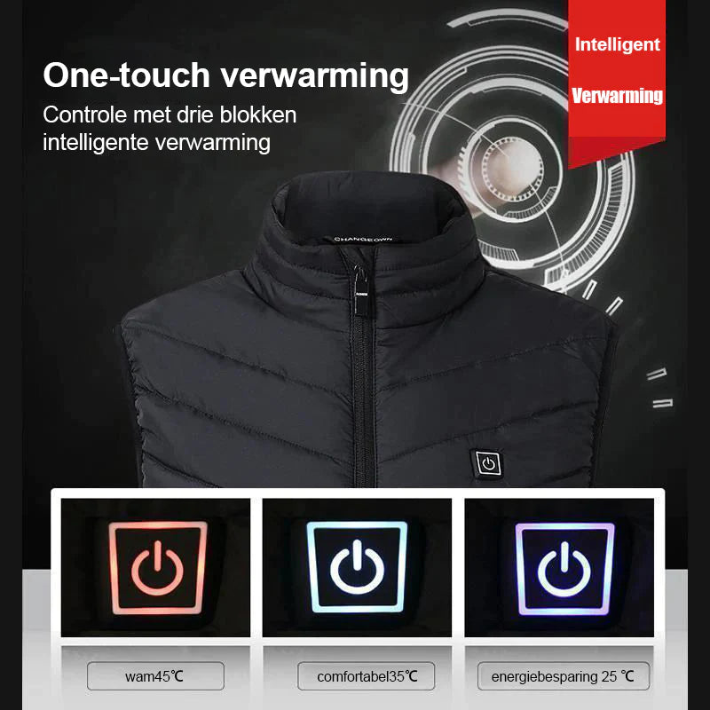 Verwarmde jas, winter warm, USB opgeladen