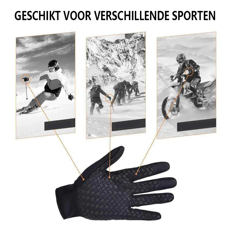 Warme thermische handschoenen voor fietsen, hardlopen, rijden