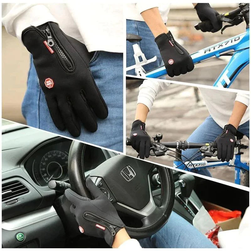 Warme thermische handschoenen voor fietsen, hardlopen, rijden