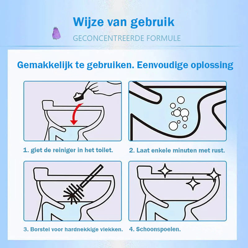 Actief zuurstofmiddel voor toilet