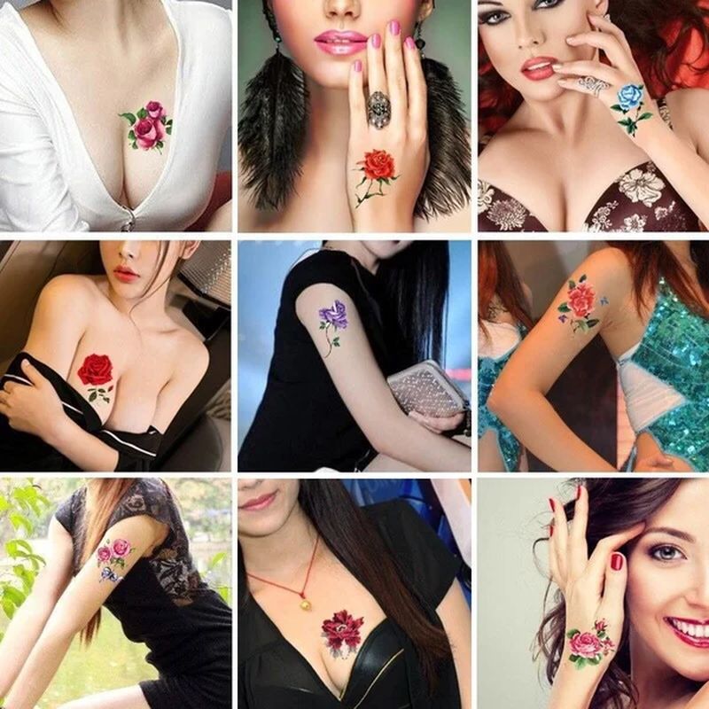 Modieuze 3D Tattoo Stickers 50 stuks