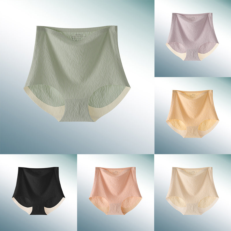 Naadloze slip met hoge taille in effen kleur