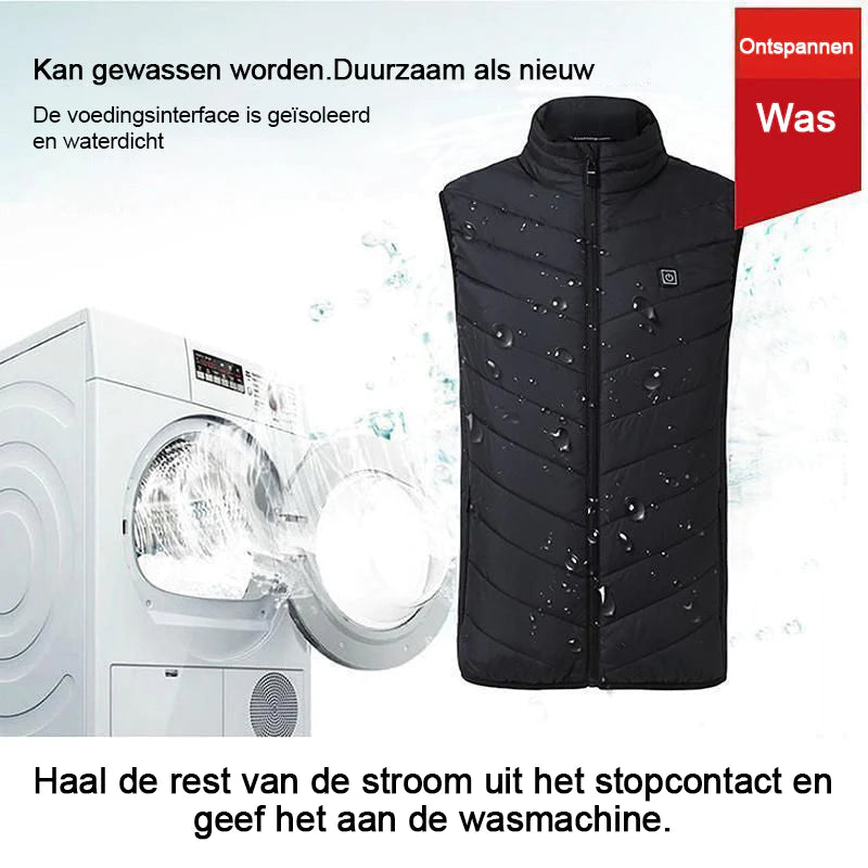 Verwarmde jas, winter warm, USB opgeladen